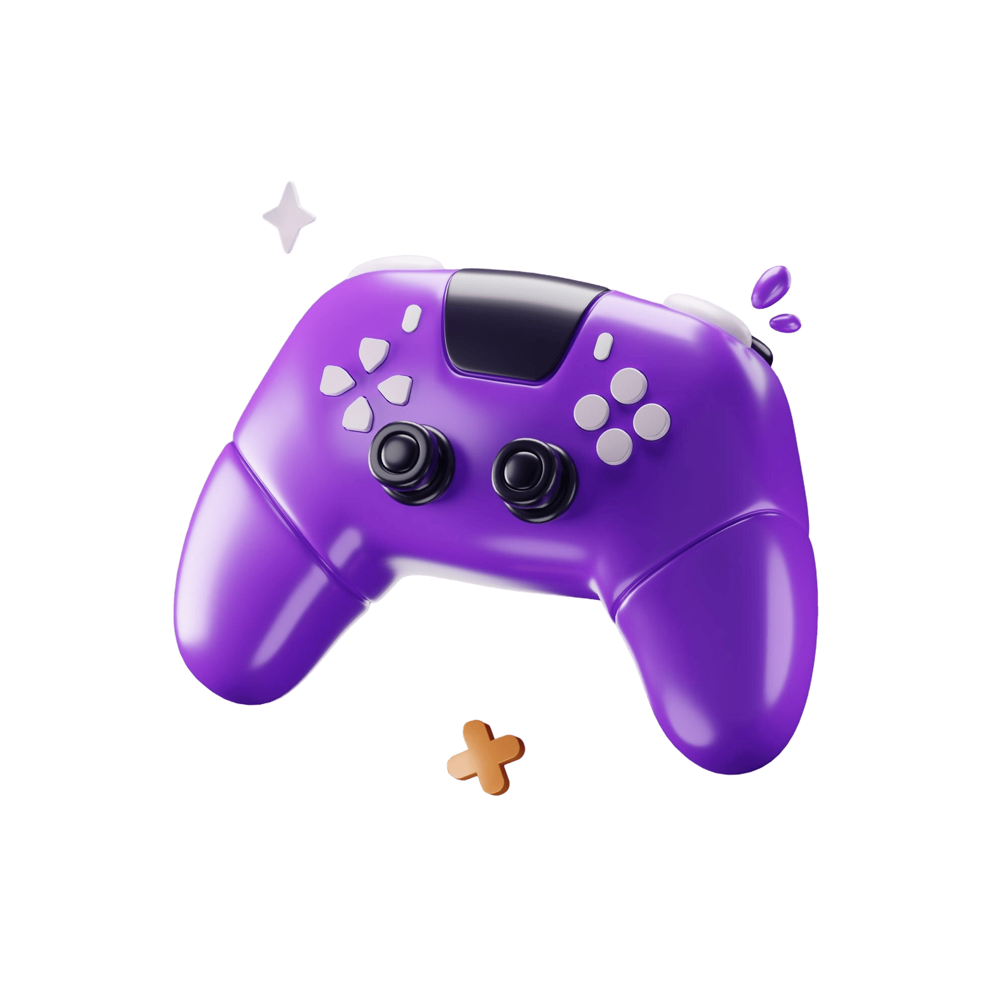 Purple Gaming Controller